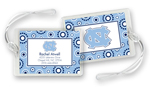 Noteworthy Collections College Luggage/ID Tags - Circle Burst (North Carolina) (CLT-UNC01)