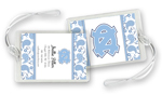 Noteworthy Collections College Luggage/ID Tags - Paisley (North Carolina) (CLT-UNC04)