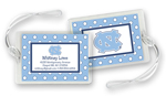 Noteworthy Collections College Luggage/ID Tags - Simple Dot (North Carolina) (CLT-UNC08)