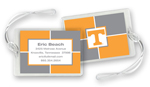 Noteworthy Collections College Luggage/ID Tags - Color Block (Tennessee) (CLT-UTN02)