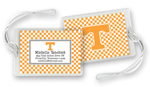 Noteworthy Collections College Luggage/ID Tags - Check (Tennessee) (CLT-UTN03)