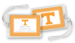 Noteworthy Collections College Luggage/ID Tags - Polka Dot (Tennessee) (CLT-UTN06)