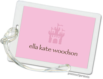 Luggage/ID Tags by PicMe Prints (Solid Baby Pink/Baby Pink) Luggage/ID Tags by PicMe Prints (Solid Baby Pink/Baby Pink)