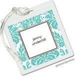 PicMe Prints - Luggage/ID Tags - Damask Turquoise