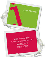 PicMe Prints - Luggage/ID Tags - Alphabet Watermelon on Lime