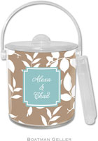 Boatman Geller - Custom Personalized Lucite Ice Buckets (Silo Leaves) (IB+30ins+P10+si03+A17)