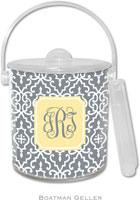 Boatman Geller - Custom Personalized Lucite Ice Buckets (Wrought Iron) (IB+32ins+P23+si02+A19)