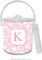 Boatman Geller - Custom Personalized Lucite Ice Buckets (Petite Flower) (IB+54ins+P11+si00+A25)