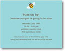 Boatman Geller Birth Announcement/Invitation - Bumble Bee (18208)