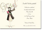 Bonnie Marcus Collection - Graduation Invitations (Diploma Girl) (DGI)