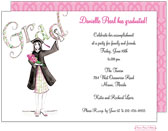 Bonnie Marcus Collection - Graduation Invitations (Diploma Girl)