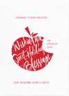 Checkerboard Jewish New Year Cards - Sweet Apple (CBR-HXB-L)
