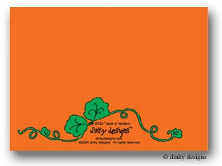 Dinky Designs Halloween Invitation - Jack O'Lantern (DDFN-013J-T50)