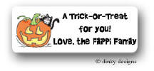Dinky Designs Address Label - Jack O'Lantern