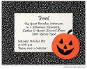 Stacy Claire Boyd Halloween Invitation - Jack O'Lantern & Polka Dots
