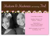 Mayberry Design - Invitations (Cupcake Crazy - Photo) (1004-5i)