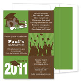 Noteworthy Collections - Invitations (3-Squared Grad Olive - Graduation) (ID-1055)