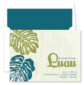 Noteworthy Collections - Invitations (Luau Palms Teal & Crete) (ID-1085)