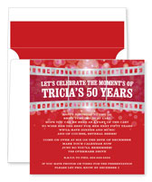 Noteworthy Collections - Invitations (Three Frames Berry) (ID-1130)