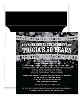 Noteworthy Collections - Invitations (Three Frames Black) (ID-1131)