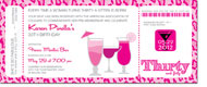 Noteworthy Collections - Invitations (Pink Leopard 30 Boarding Pass) (ID-1142)