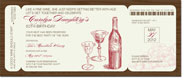 Noteworthy Collections - Invitations (Wine Boarding Pass) (ID-1147)