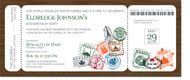 Noteworthy Collections - Invitations (World Traveler Boarding Pass) (ID-1150)