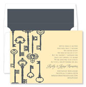 Noteworthy Collections - Invitations (Key Pattern Buttercup - Moving Cards/Open House) (ID-1181)