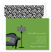 Noteworthy Collections - Invitations (New Home Zebra - Moving Cards/Open House) (ID-1185)