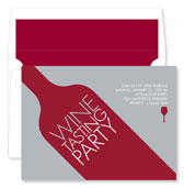 Noteworthy Collections - Invitations (Wine Tilt Maroon) (ID-466)