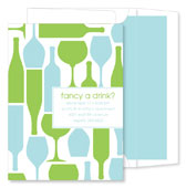 Noteworthy Collections - Invitations (Wine Silhouettes Spring) (ID-471)
