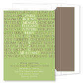 Noteworthy Collections - Invitations (Wine Words Wasabi) (ID-476)