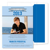 Noteworthy Collections - Graduation Invitations (Banner Year Bermuda with Photo) (DG-1789)