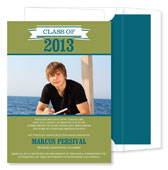 Noteworthy Collections - Graduation Invitations (Banner Year Crete with Photo) (DG-1791)