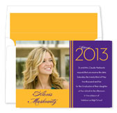 Noteworthy Collections - Graduation Invitations (2012 Grad � Purple & Bright Gold with Photo) (DG-473-C02)