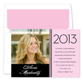 Noteworthy Collections - Graduation Invitations (2012 Grad � Pink & Black with Photo) (DG-476-C05)