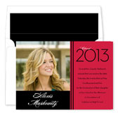 Noteworthy Collections - Graduation Invitations (2012 Grad � Red & Black with Photo) (DG-477-C06)