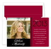 Noteworthy Collections - Graduation Invitations (2012 Grad � Maroon & Black with Photo) (DG-483-C12)
