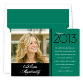 Noteworthy Collections - Graduation Invitations (2012 Grad � Green & Black with Photo) (DG-484-C13)