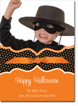 Noteworthy Collections - Halloween Photo Cards (Book Plate Halloween Polka Dots with Ribbon) (DG-1170-R)
