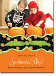 Noteworthy Collections - Halloween Photo Cards (Book Plate Pumpkins with Ribbon) (DG-1173-R)