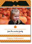 Noteworthy Collections - Halloween Photo Cards (Halloween Stripes with Ribbon) (DG-1582-R)