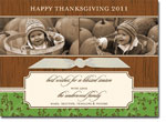 Noteworthy Collections - Halloween Photo Cards (Woodgrain with Ribbon) (DG-1595-R)