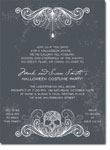 Noteworthy Collections - Halloween Inviations (Spidery Skull Charcoal) (ID-1153)