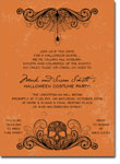 Noteworthy Collections - Halloween Inviations (Spidery Skull Flame) (ID-1154)