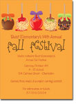 Noteworthy Collections - Halloween Inviations (Candy Apples) (ID-1164)