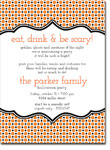 Noteworthy Collections - Halloween Inviations (Book Plate Halloween Circle Dots) (ID-1167)
