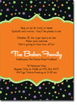 Noteworthy Collections - Halloween Inviations (Book Plate Halloween Dots) (ID-1171)