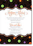 Noteworthy Collections - Halloween Inviations (Book Plate Halloween Circle Pattern) (ID-1174)