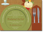 Noteworthy Collections - Halloween Inviations (Autumn Place Setting 2) (ID-1568)